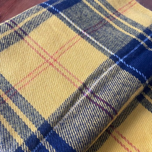 Bright yellow checkered scarf - Picture 1 of 3